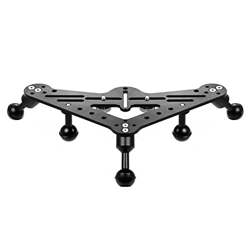 Sea frogs Dreieckiges Tablett aus Aluminium, Stabilisator, Action-Kamera, Tauchkäfig, Rig-Halterung, Handgriff für DSLR-Unterwasserkamera-Gehäuse (KF35487-A) von Sea frogs