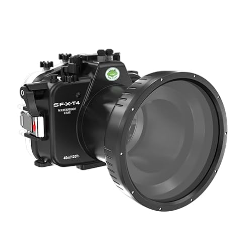 Sea frogs Unterwasser Kamera Gehäuse kompatibel mit Fujifilm XT-4 16-55MM 132 Feet/ 40 Meter Wasserdichtes Gehäuse wasserdichte Qualität: IPX8 von Sea frogs