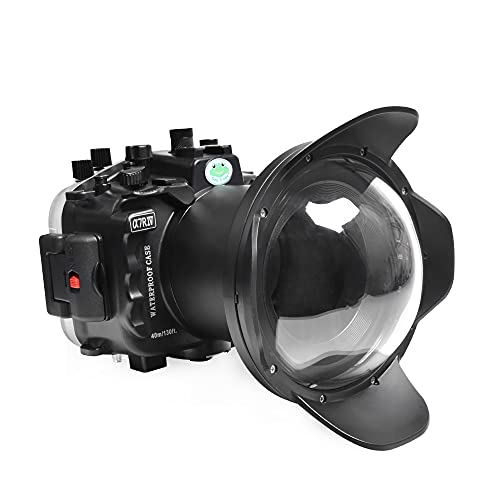 Sea frogs Unterwasser Kameragehäuse kompatibel mit Sony A7RIV 16-35MM IPX8 40m/130ft Maximale Tauchtiefe Wasserdichtes Kameragehäuse für Tauchen, Surfen, Rudern, Skifahren von Sea frogs