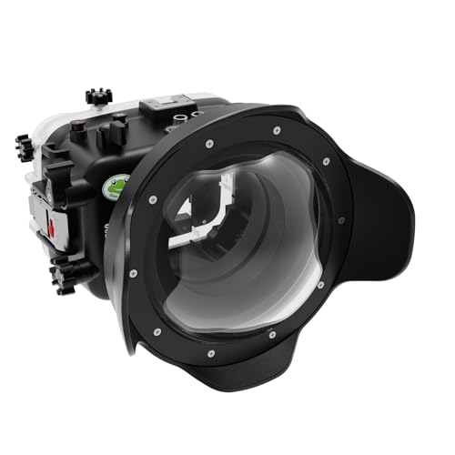 Sea frogs Unterwasser-Kameratasche kompatibel mit Sony A6700 40m/130ft Maximale Tauchtiefe Wasserdichtes Kameragehäuse zum Tauchen, Surfen, Rudern, Skifahren IPX8 (LT-A6700 10-18MM) von Sea frogs