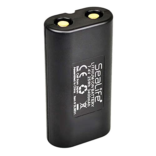 SeaLife Sea Dragon Ersatz-Akku 3400mAh (SL9831) wiederaufladbar für Seadragon Foto- und Video Lampen von SeaLife