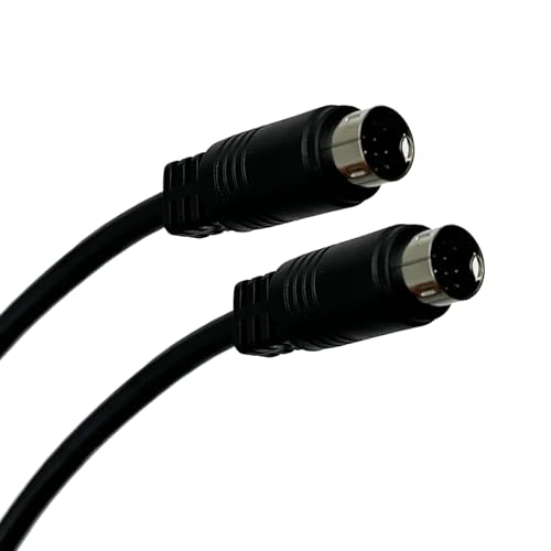 Seadream S-Video 9-poliger Mini-DIN-Stecker auf Stecker, Kabel für TV-Empfänger, Monitor, Projektor, Audio- und Videoempfänger usw (1 m) von Seadream