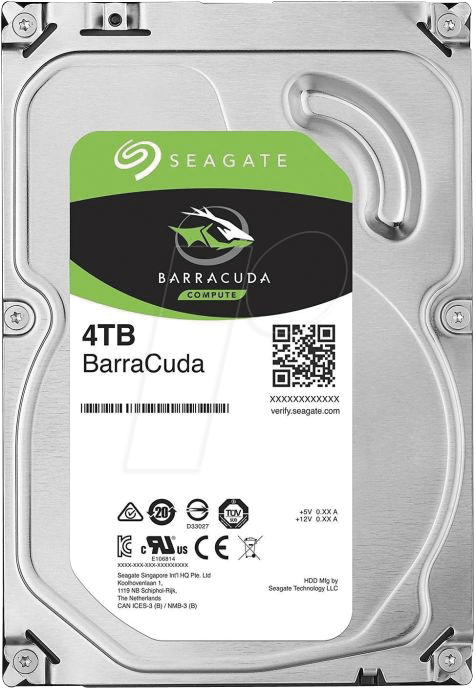ST4000DM004 - 4TB Festplatte Seagate BarraCuda - Desktop von Seagate