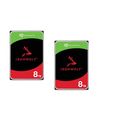 Seagate 2er Set IronWolf NAS HDD ST8000VN002 - 8 TB 5400 rpm 3,5 Zoll SATA 6 Gbi Seagate 2er Set IronWolf NAS HDD ST8000VN002 - 8 TB 5400 rpm 3,5 Zoll SATA 6 Gbi von Seagate