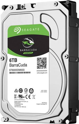 Seagate BarraCuda® 6TB Interne Festplatte 8.9cm (3.5 Zoll) SATA III ST6000DM003 Bulk von Seagate