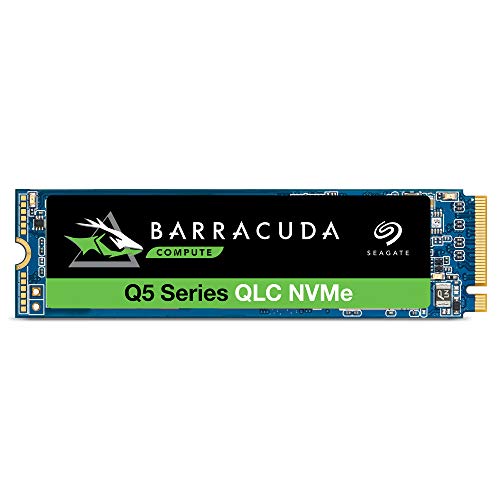 Seagate BarraCuda Q5, interne SSD 500 GB, M.2 NVMe-PCIe Gen3×4, 3D-QLC, PC, Notebook & Mac, inkl. 1 Jahr Rescue Service, Modellnr.: ZP500CV3A001 von Seagate