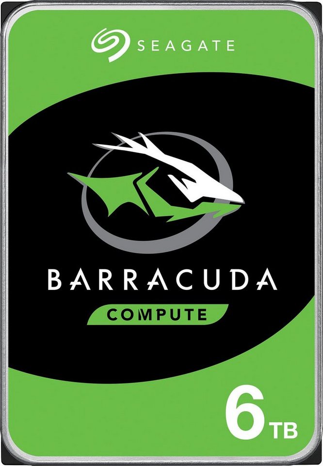 Seagate BarraCuda interne HDD-Festplatte (6 TB) 3,5 220 MB/S Lesegeschwindigkeit, Bulk" von Seagate