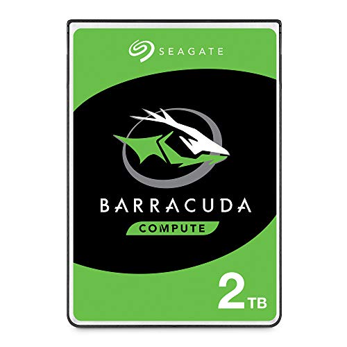 Seagate Barracuda 2TB interne Festplatte HDD, 2.5 Zoll, 5400 U/Min, 128 MB Cache, SATA 6GB/s, silber, FFP, Modellnr.: ST2000LMZ15 von Seagate