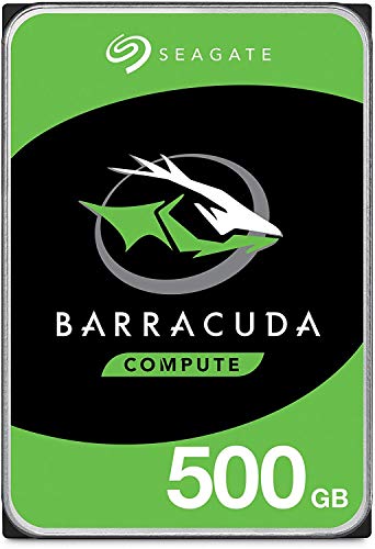 Seagate Barracuda Interne Festplatte für Desktop PC, NAS (8,9 cm (3,5 Zoll), 64 MB Cache, SATA-III 6Gb/s) (Zertifiziert und Generalüberholt), Kapazität:500GB von Seagate