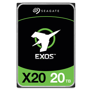 Seagate EXOS X20 512E/4K SATA mit Selbstverschlüsselung 20 TB interne HDD-Festplatte von Seagate