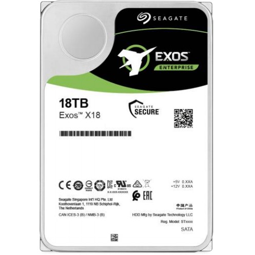 18TB Seagate Exos X18 ST18000NM004J 7200RPM 256MB Ent. *Bring-In-Warranty* 18TB Seagate Exos X18 ST18000NM004J 7200RPM 256MB Ent. *Bring-In-Warranty* von Seagate