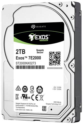 Seagate Exos 7E2000 2TB Interne Festplatte 6.35cm (2.5 Zoll) SAS 12 Gb/s ST2000NX0273 Bulk von Seagate