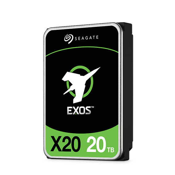 Seagate Exos X20 ST20000NM003D - Festplatte - verschlüsselt - 20 TB - intern - SAS 12Gb/s - 7200 U/min - Puffer: 256 MB - Self-Encrypting Drive (SED) von Seagate