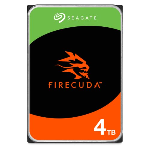 Seagate FireCuda 4TB interne Festplatte HDD, 3.5 Zoll, 7200 U/Min, CMR, 256 MB Cache, SATA 6GB/s, Silber, inkl. 3 Jahre Rescue Service, FFP, Modellnr.: ST4000DXZ05 von Seagate