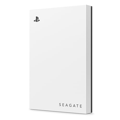 Seagate Game Drive PS4/PS5, 2TB, tragbare externe Festplatte, 2.5 Zoll, USB 3.0, weiß, LED blau, Plug and Play, Modellnr.: STLV2000201 von Seagate