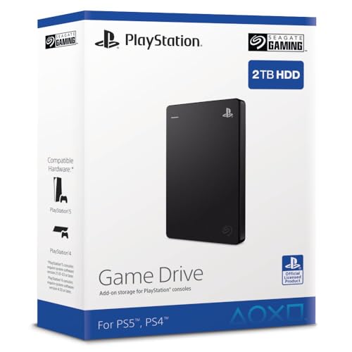 Seagate Game Drive PS4 2TB tragbare externe Festplatte, 2.5 Zoll, USB 3.0, Playstation4, Modellnr.: STGD2000200 Seagate Game Drive PS4 2TB tragbare externe Festplatte, 2.5 Zoll, USB 3.0, Playstation4, Modellnr.: STGD2000200 von Seagate