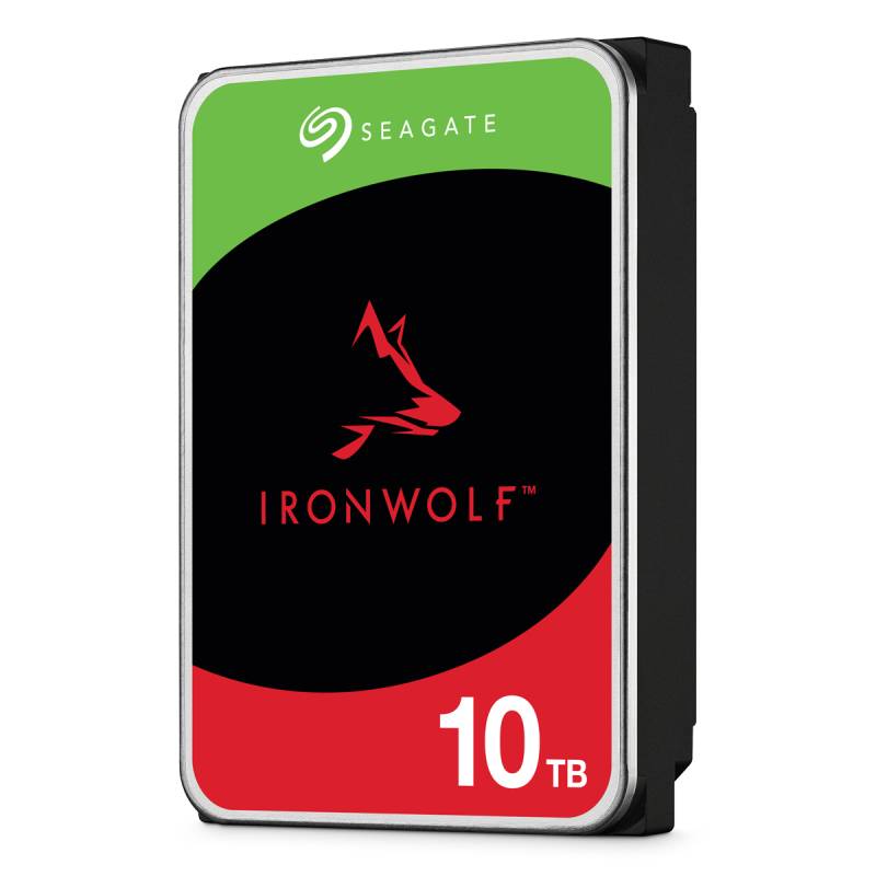 Seagate IronWolf 10TB 3.5 Zoll SATA 6Gb/s + Rescue Interne CMR NAS Festplatte von Seagate
