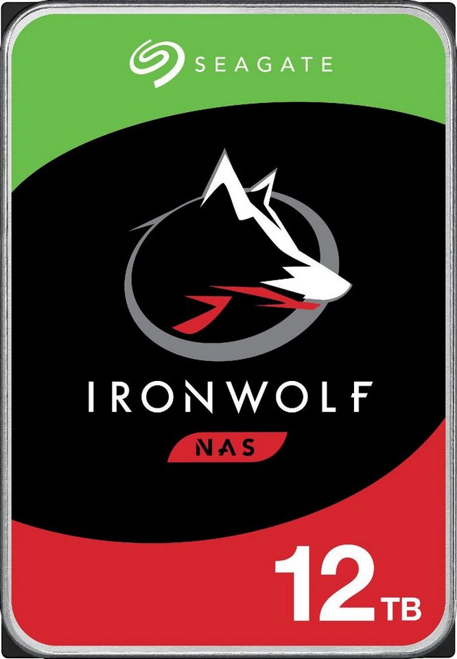 Seagate IronWolf HDD-NAS-Festplatte (12 TB) 3,5" 210 MB/S Lesegeschwindigkeit, Bulk, inkl. 3 Jahre Rescue Data Recovery Services von Seagate