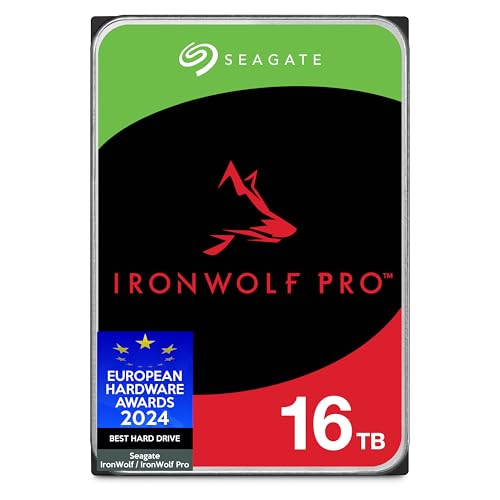 Seagate IronWolf Pro 16TB, NAS interne Festplatte, 3.5 Zoll, 7200 U/Min, CMR, 256 MB Cache, SATA 6 GB/S, inkl. Data Rescue Service, Modellnr.: ST16000NTZ01 Seagate IronWolf Pro 16TB, NAS interne Festplatte, 3.5 Zoll, 7200 U/Min, CMR, 256 MB Cache, SATA 6 GB/S, inkl. Data Rescue Service, Modellnr.: ST16000NTZ01 von Seagate