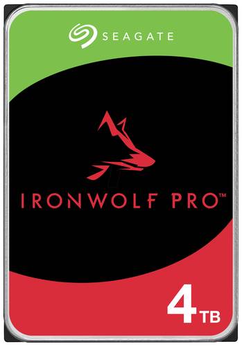 Seagate IronWolf Pro 4TB Interne Festplatte 8.9cm (3.5 Zoll) SATA 6 Gb/s ST4000NE001 Retail von Seagate