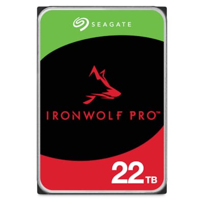 Seagate IronWolf Pro NAS HDD ST22000NT001 - 22 TB 3,5 Zoll SATA 6 Gbit/s CMR von Seagate