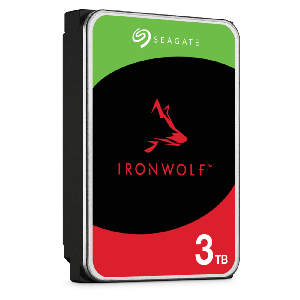 Seagate IronWolf ST3000VN006 - Festplatte - 3 TB - intern - SATA 6Gb/s - 5400 U/min - Puffer: 256 MB - mit 3 Jahre Seagate Rescue Datenwiederherstellung von Seagate