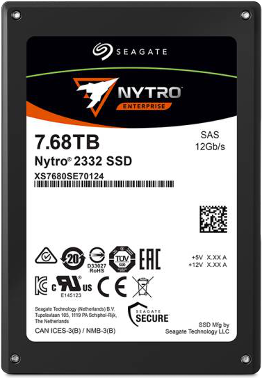 Seagate Nytro 2332 XS7680SE70124 - SSD - 7.68 TB - intern - 2.5 (6.4 cm) - SAS 12Gb/s von Seagate