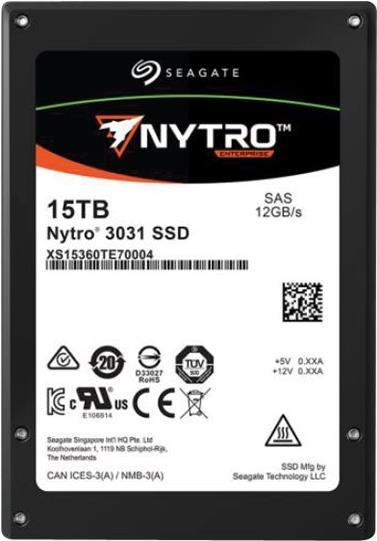 Seagate Nytro 3131 XS15360TE70014 - SSD - verschlüsselt - 15.36 TB - intern - 2.5 (6.4 cm) - SAS 12Gb/s - Self-Encrypting Drive (SED) von Seagate