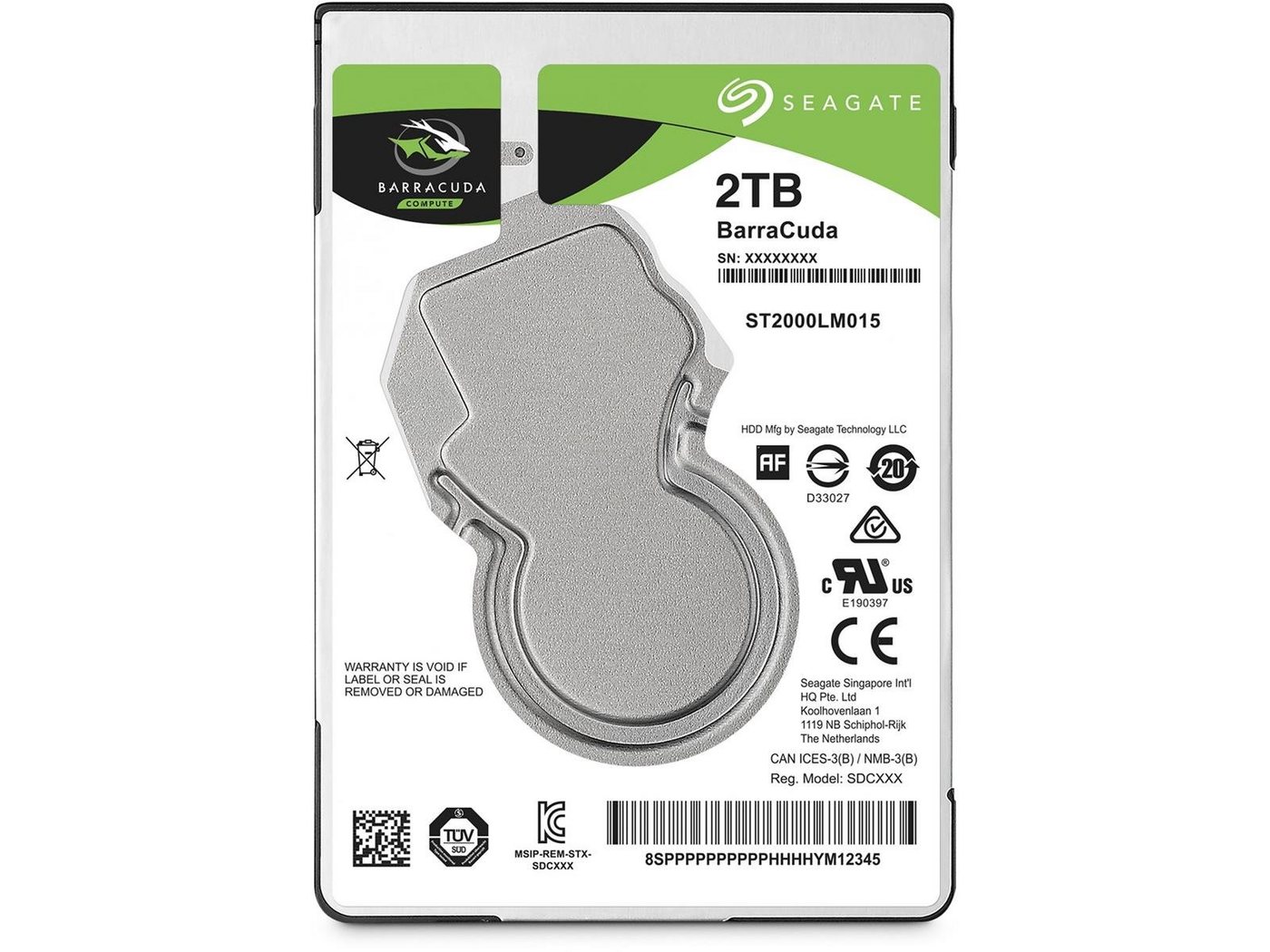 Seagate SEAGATE HDD BarraCuda 2TB HDD-Festplatte von Seagate