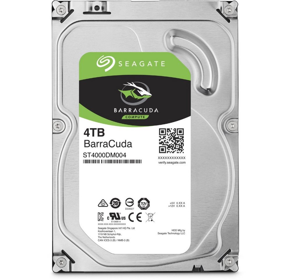 Seagate Seagate BarraCuda 3,5" (4TB) interne Festplatte. interne HDD-Festplatte (4TB) 3,5 Zoll", Niedriger Geräuschpegel von Seagate