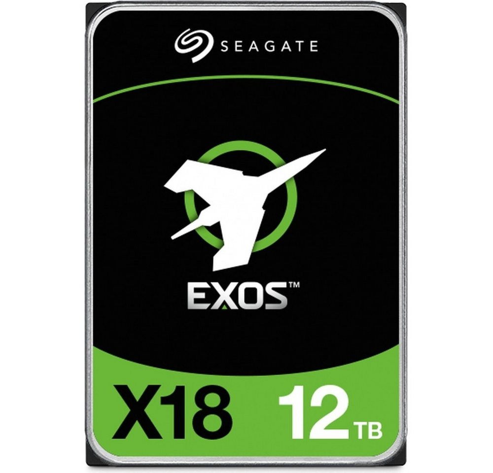 Seagate Seagate Exos X18 ST12000NM000J - 12 TB Festplatte HDD-NAS-Festplatte (12 TB) 3,5 Zoll", 7200 rpm für hohe Geschwindigkeit von Seagate