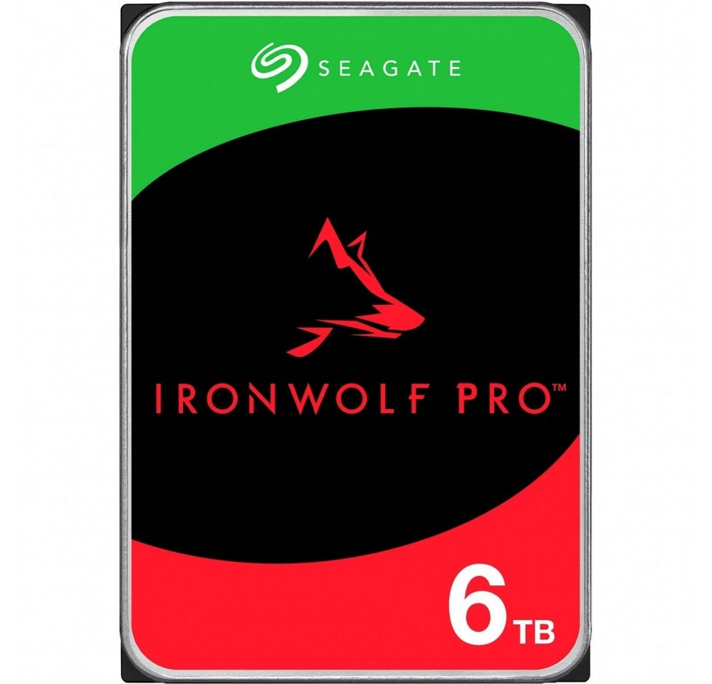 Seagate Seagate IronWolf Pro 6 TB NAS HDD - SATA 3,5 Zoll Festplatte. interne-HDD-NAS-Festplatte (6 TB) 3,5 Zoll", Optimiert für RAID-Systeme von Seagate