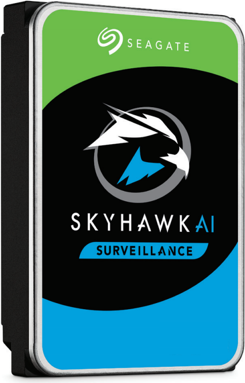Seagate SkyHawk AI ST8000VE001 - Festplatte - 8 TB - intern - 3.5 (8.9 cm) - SATA 6Gb/s - Puffer: 256 MB - mit 3 Jahre Seagate Rescue Datenwiederherstellung von Seagate