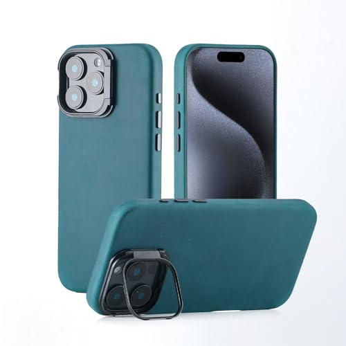 Seagtigau Echte Ledertasche für iPhone 16 Pro Max (6.9 inch), Vintage Crazy Horse Echtledertasche mit Kamerarahmen Halter, Magsafe kompatibel von Seagtigau
