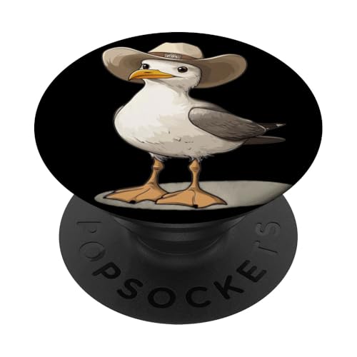 Coastal Cowboy in gefiederter Form für Jungen und Mädchen PopSockets Klebender PopGrip von Seagull Cowboy