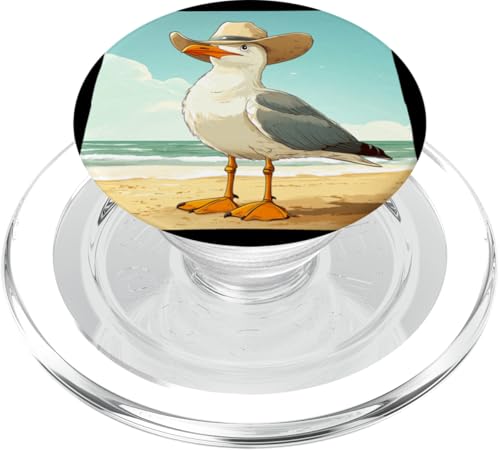 Cooler Möwe und Cowboyhut für Ranch- und Urlaubsliebhaber PopSockets PopGrip für MagSafe Cooler Möwe und Cowboyhut für Ranch- und Urlaubsliebhaber PopSockets PopGrip für MagSafe von Seagull Cowboy