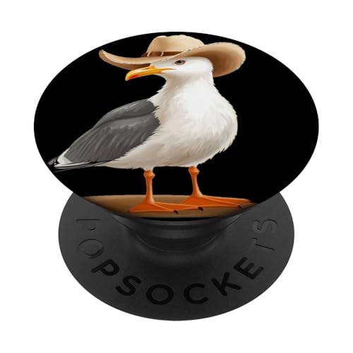 Cowboy Möwe Ruling the Coastal Skies Outfit PopSockets Klebender PopGrip von Seagull Cowboy