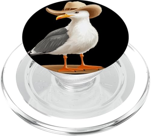 Cowboy Möwe Ruling the Coastal Skies Outfit PopSockets PopGrip für MagSafe Cowboy Möwe Ruling the Coastal Skies Outfit PopSockets PopGrip für MagSafe von Seagull Cowboy