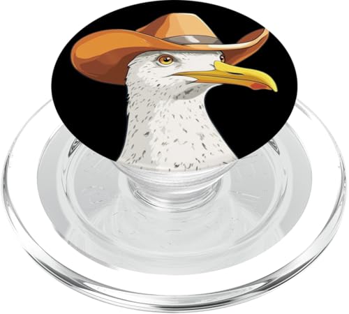 Hübsches Möwen-Kostüm im Cowboy-Look für Mann und Frau PopSockets PopGrip für MagSafe Hübsches Möwen-Kostüm im Cowboy-Look für Mann und Frau PopSockets PopGrip für MagSafe von Seagull Cowboy