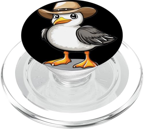 Lustig aussehende Möwe mit Cowboyhut Kostüm PopSockets PopGrip für MagSafe Lustig aussehende Möwe mit Cowboyhut Kostüm PopSockets PopGrip für MagSafe von Seagull Cowboy