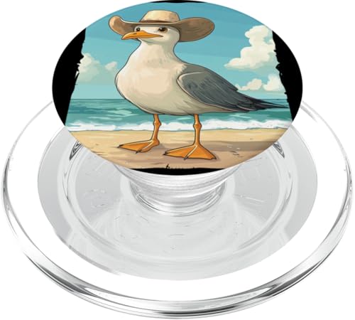 Lustige Möwe bringt westliche Vibes für Strandliebhaber PopSockets PopGrip für MagSafe Lustige Möwe bringt westliche Vibes für Strandliebhaber PopSockets PopGrip für MagSafe von Seagull Cowboy