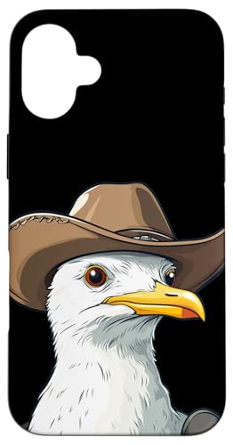 Lustiges Möwengesicht mit coolem Cowboyhut Kostüm Hülle für iPhone 16 Plus Lustiges Möwengesicht mit coolem Cowboyhut Kostüm Hülle für iPhone 16 Plus von Seagull Cowboy