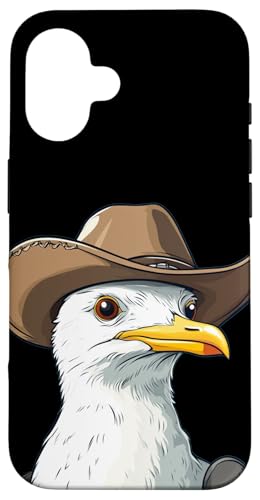 Lustiges Möwengesicht mit coolem Cowboyhut Kostüm Hülle für iPhone 16 Lustiges Möwengesicht mit coolem Cowboyhut Kostüm Hülle für iPhone 16 von Seagull Cowboy