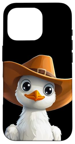 Niedliches Möwengesicht mit Cowboyhut für Strand und Urlaub Hülle für iPhone 16 Pro Niedliches Möwengesicht mit Cowboyhut für Strand und Urlaub Hülle für iPhone 16 Pro von Seagull Cowboy