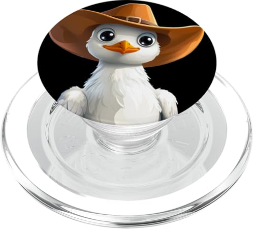 Niedliches Möwengesicht mit Cowboyhut für Strand und Urlaub PopSockets PopGrip für MagSafe Niedliches Möwengesicht mit Cowboyhut für Strand und Urlaub PopSockets PopGrip für MagSafe von Seagull Cowboy