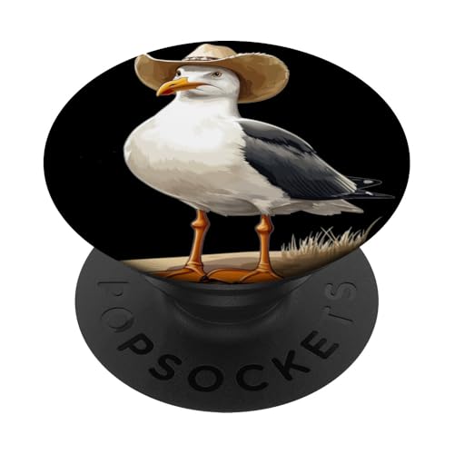 Schönes Möwen-Kostüm für Cowboys und Cowgirls PopSockets Klebender PopGrip von Seagull Cowboy