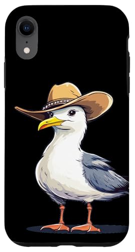 Western Gull im Comedy-Modus für Urlaubsliebhaber Hülle für iPhone XR von Seagull Cowboy