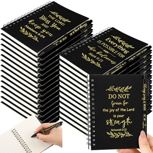 Seajan 64-teiliges Set inspirierendes Geschenk, kleine Notizbücher, Großpackung, Mini-Spiral-Tagebücher, motivierende Spiralnotizblöcke mit Stift, Freiwillige, Bibel, Mitarbeiter, Wertschätzung, Seajan 64-teiliges Set inspirierendes Geschenk, kleine Notizbücher, Großpackung, Mini-Spiral-Tagebücher, motivierende Spiralnotizblöcke mit Stift, Freiwillige, Bibel, Mitarbeiter, Wertschätzung, von Seajan