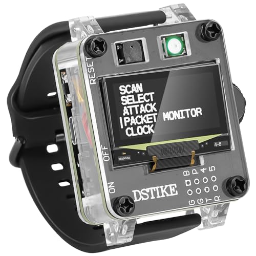 Seamuing WiFi Test Tool Deauther Watch SE ESP8266 ESP-12F Programmierbares Entwicklungsboard mit Buzzer OLED-Display Eingebauter 500mAh Akku für Node MCU Arduino von Seamuing