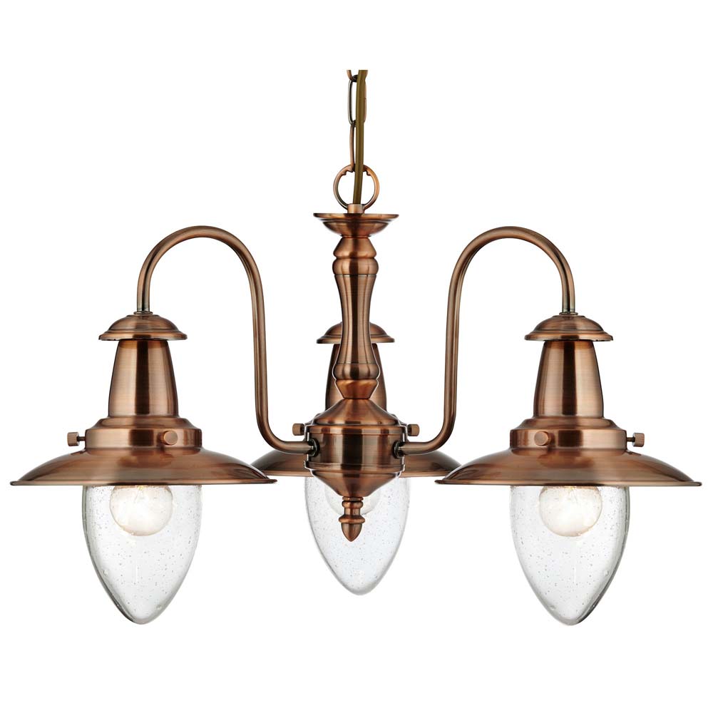 Deckenleuchte, Kupfer, H 86 cm, FISHERMAN Deckenleuchte, Kupfer, H 86 cm, FISHERMAN von Searchlight